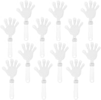 ZCYSRLQIN 12 pack hot pink plastic hand clappers noisemakers, 7.5 inch - view 8