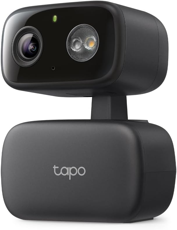 Tapo 1080p Pan/Tilt Security Camera for Baby Monitor, Pet Camera - Black / Indoor/Outdoor