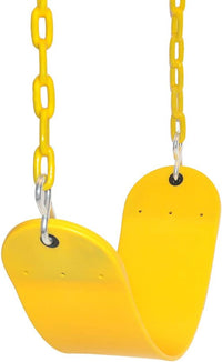 Pink Swing Seat, Heavy Duty Chain Plastic Coated - Yellow - image 4