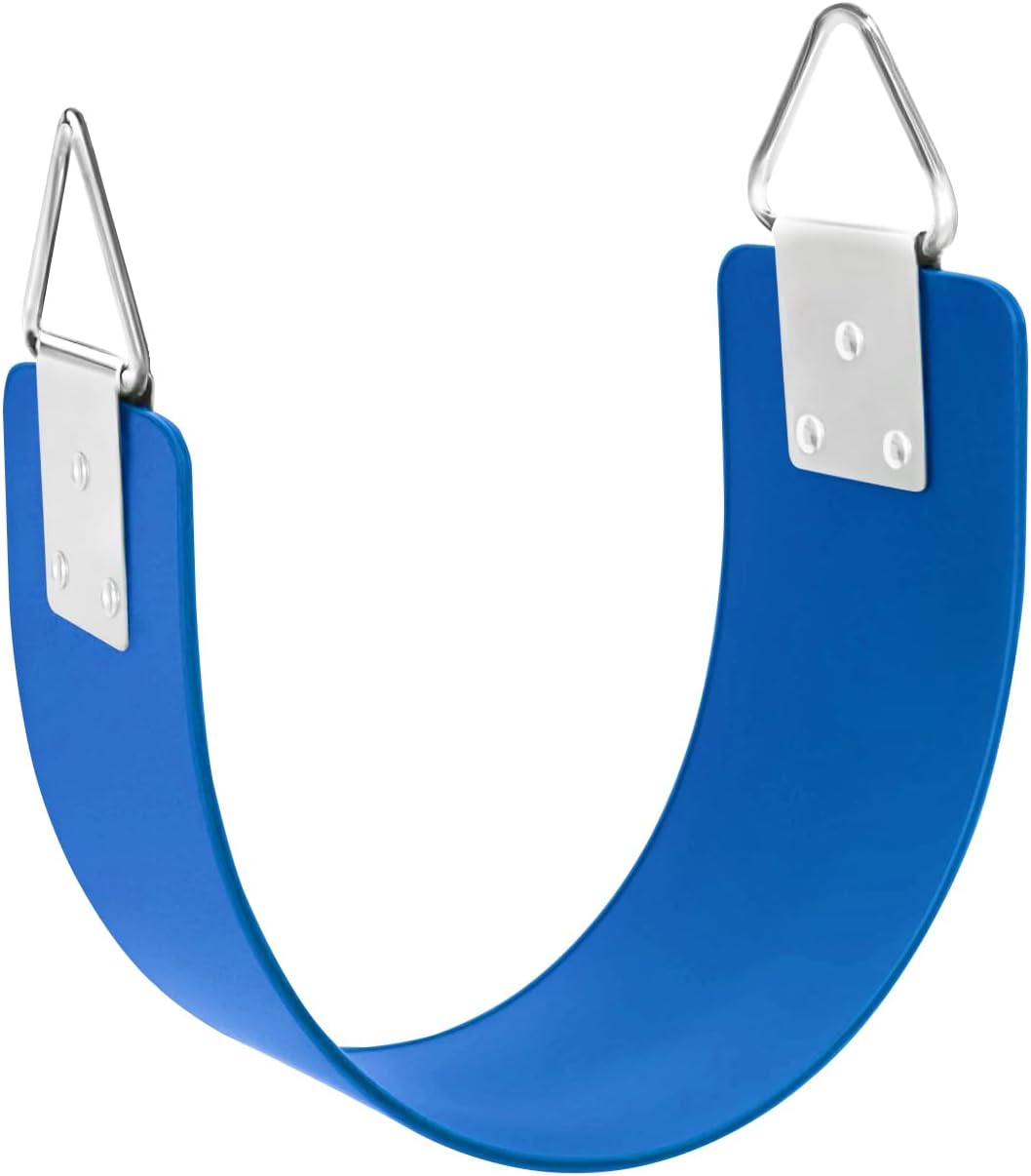 GAMKII replacement swing seat in green with U-shaped EVA board and stainless steel triangle rings - view 3