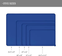 Waterproof Pet Feeding Mat with High Raised Edges, Heavier and Thicker Placemats for Cat Dog Water Bowl with BPA Free, Dogs Cats Food Mats for Messy Drinkers to Prevent Spill and Protect Floors