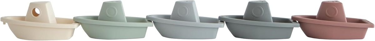 mushie Stackable Bath Boats Floating Toy, Made in Denmark - Boats Original - image 2