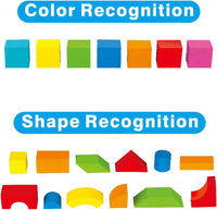 Pairez Toys Foam Building Blocks for Toddlers 2-4 - Multicolor - 81 Pieces - image 4