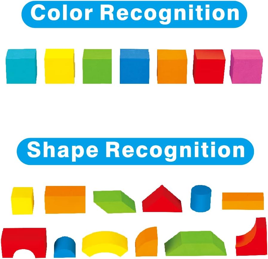 Pairez Toys Foam Building Blocks for Toddlers 2-4 - Multicolor - 81 Pieces - image 4