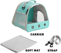 Small Animals Tent, Breathable Transparent Pet Playpen Pop Open Outdoor/Indoor Exercise Fence - Green / TPU Carrier+Playpen - image 4
