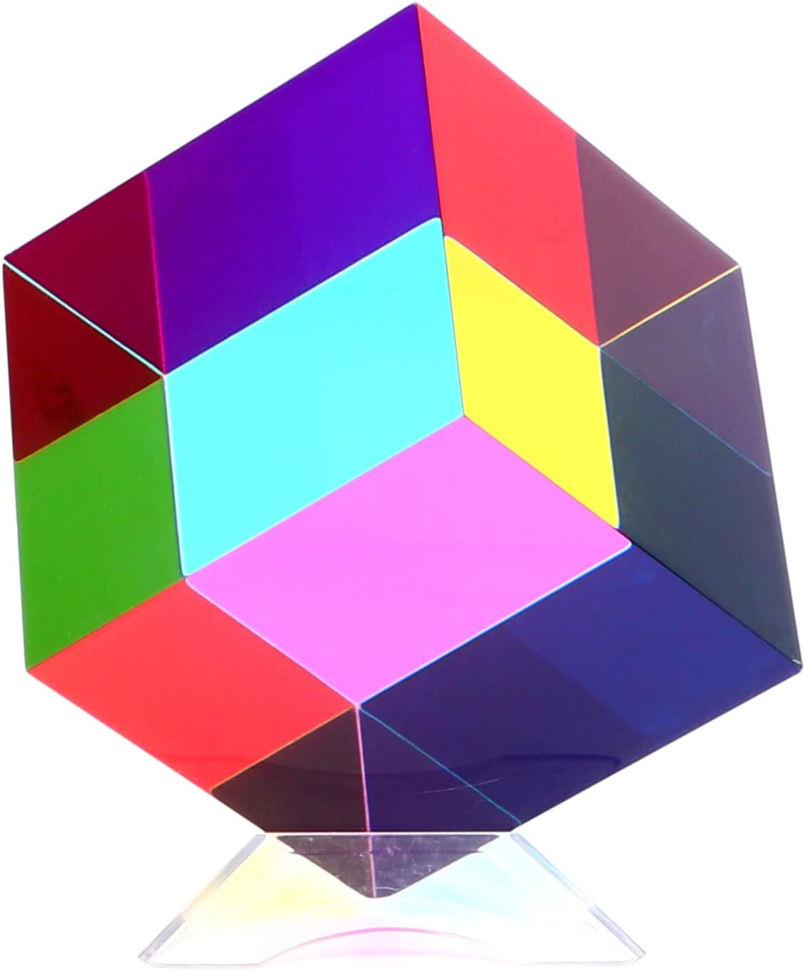 iKeelo Color Cube 2.4" w/Stand, Cyan Magenta Yellow - 61 mm