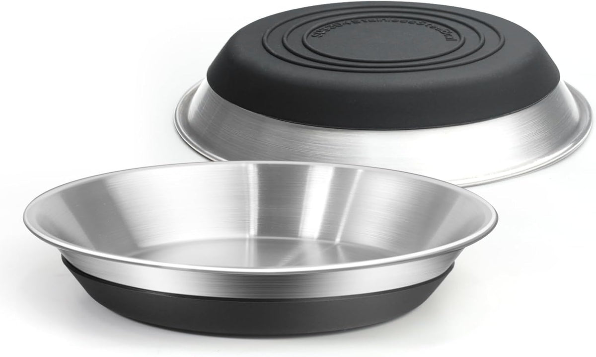 2 Packs Premium Stainless Steel Dog Bowls, Non-Slip