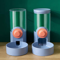 Pet Hanging Automatic Feeders Drinking Bowls 40oz, Auto Gravity Pet Feeding Water Set, Cage Pet Feeding Bowls Dispenser for Cats Dogs Puppy, Rabbit Hamsters Chinchilla Hedgehog (Blue-Water)