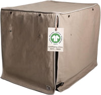 Molly Mutt Tan Dog Crate Cover, Non-Toxic & 100% Cotton - Wild Horses / 36.0"L x 24.0"W x 27.0"H