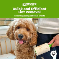 Evercare Ultra Sticky Pet Lint Roller Value Pack with 2 Lint Rollers and 3 Refill Rolls, 60 Sheets Each Multicolor