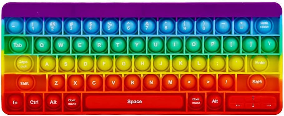 Push Toy Pop Bubble Fidget Sensory Toys Push It Pop Fidget Toys - Rainbow
