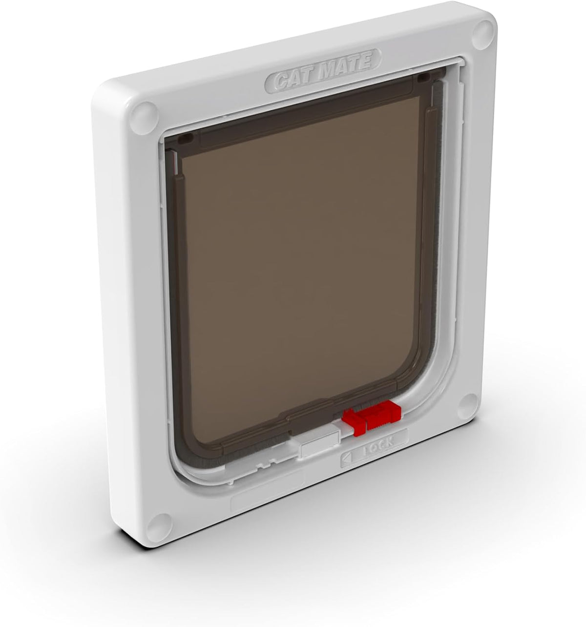 White Cat Mate 2-way lockable cat flap for small to medium cats