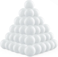Clear Ball Pit Balls - Crush Proof Plastic Toy Balls for Boys and Girls – Fun for Kids & Family - 100 PACK / Transparent color