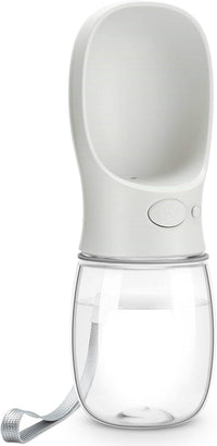 DEYACE Dog Water Bottle, Leak Proof Portable Pet Water Bottles for Dogs, Puppy Water Dispenser - Milk White 12oz