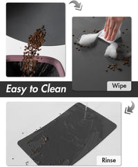MontVoo-Absorbent Pet Feeding Mat-No Stains Pet Mat for Food - DARKGREY / 16"x24" - image 3