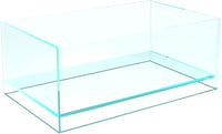 Fzone 1.7 Gal Nano Rimless Aquarium Low Iron Fish Tank NovaClear Ultra-White Translucent Glass Verso Series Nano Shallow Pond Levitating Floating Air Aquarium(A30-W18)