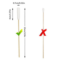 6 Inch Long Cotton Swabs of Medium and Large Pets Ears Cleaning or Makeup 400pcs