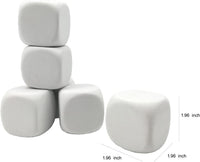 QIDIWIN 12 blank white EVA foam dice for kids to paint and decorate - view 8