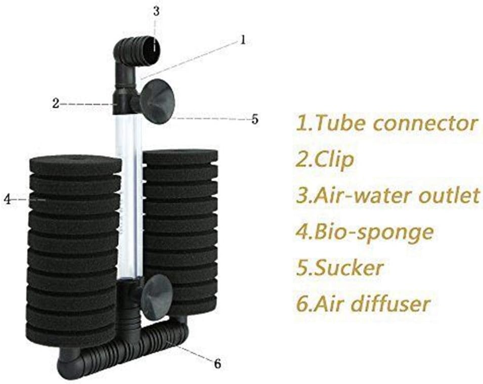 Aquarium Bio Sponge Filter 2 PCS for Fry Betta Shrimp Fish Tank Up - image 4