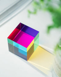 iKeelo Color Cube 2.4" w/Stand, Cyan Magenta Yellow - 70 mm - image 4