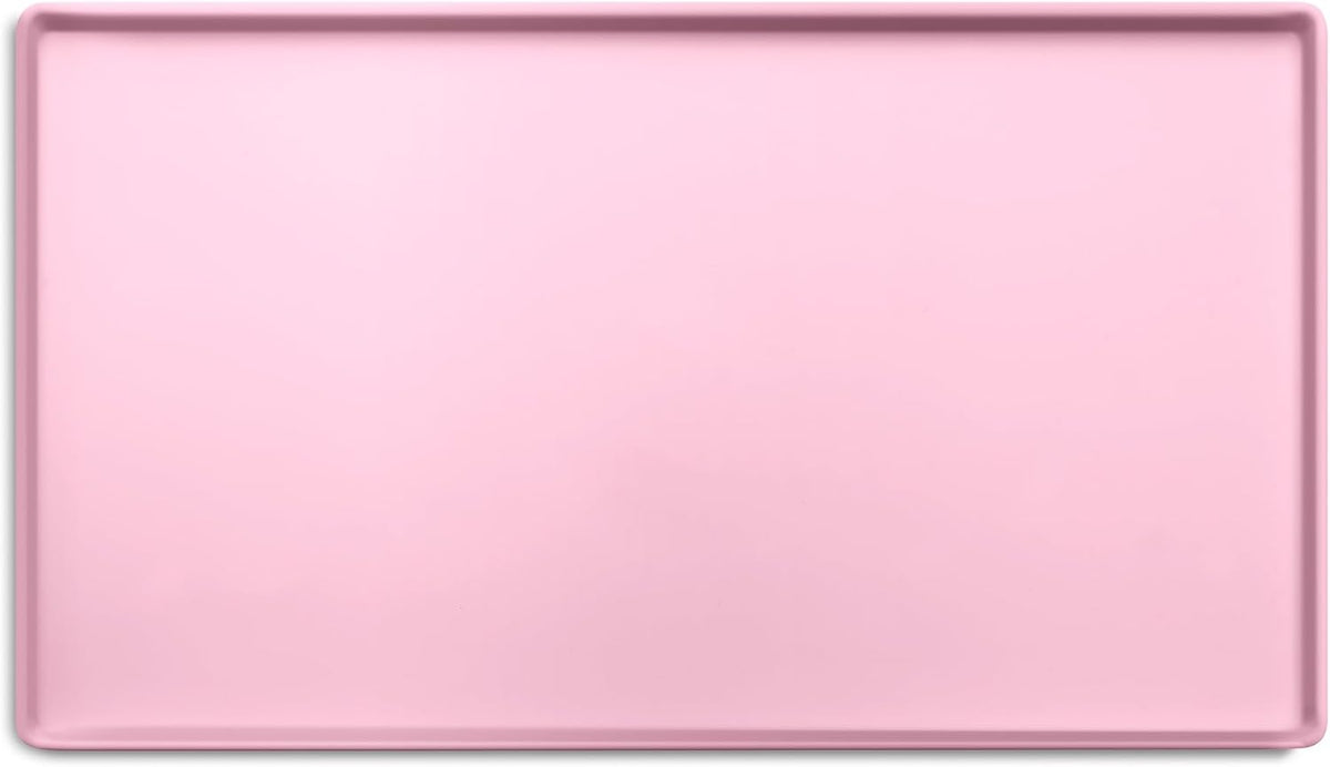 CatGuru Premium Cat Food Mat - 19"L x 11"W / Pink