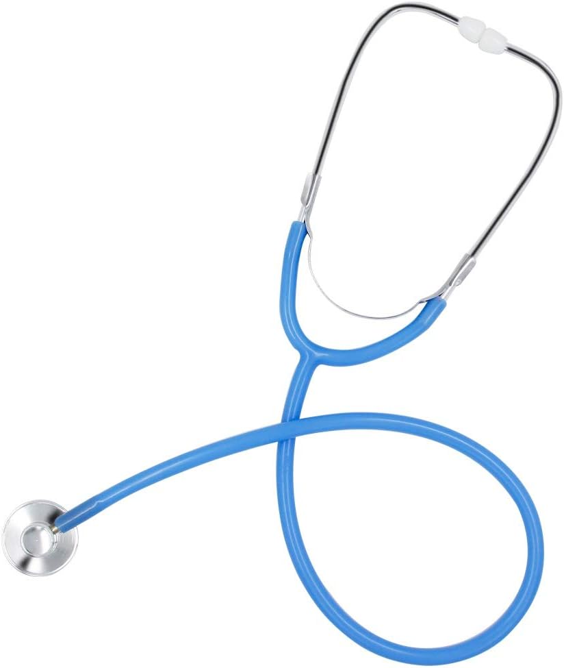 Zcaukya Kids Stethoscope, Real Working Nursing Stethoscope for Kids Role Play, Doctor Game - Blue