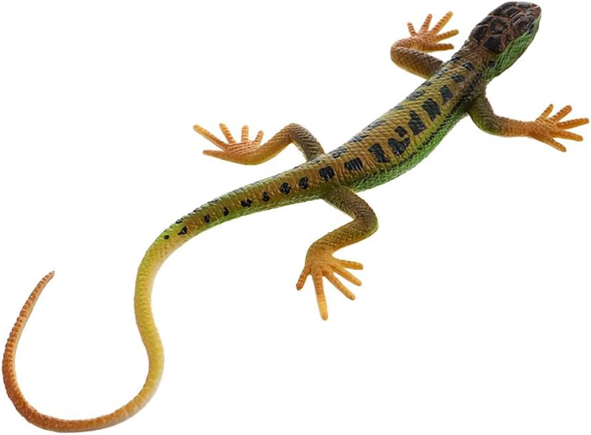 NUOBESTY green plastic lizard figurine reptile toy