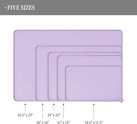 Waterproof Pet Feeding Mat with High Raised Edges, Heavier and Thicker Placemats for Cat Dog Water Bowl with BPA Free, Dogs Cats Food Mats for Messy Drinkers to Prevent Spill and Protect Floors