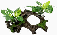 Fish Tank Decorations Aquarium Decor Ornaments Betta Silk Leaf pad - Type-h
