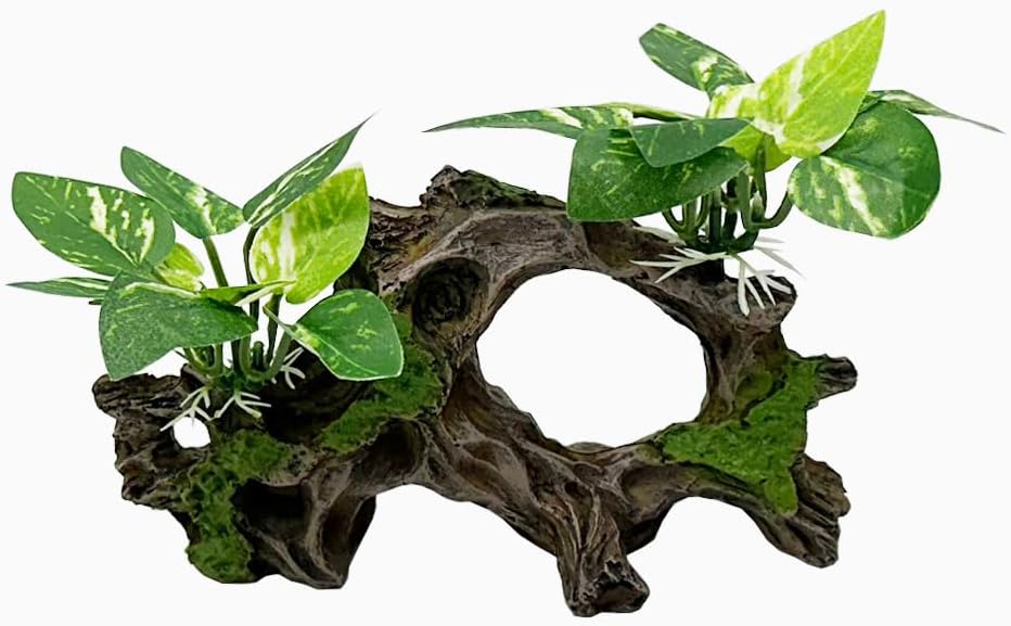 Fish Tank Decorations Aquarium Decor Ornaments Betta Silk Leaf pad - Type-h
