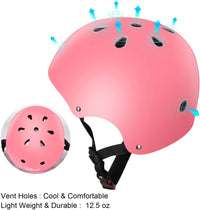 Besttravel Kids Helmet, Toddler Adjustable Kids Ages 3-8 Years Old Boys Girls Multi-Sports Safety - Pink - image 4
