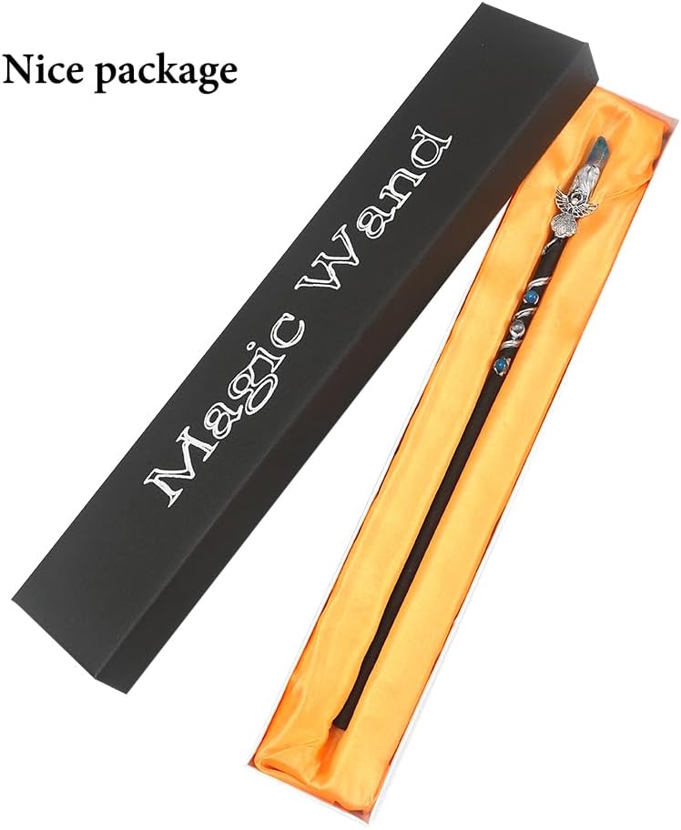 Bubbmi rhinestone witch magic wand in Snakepurple with solid wood body and metal accents - view 19