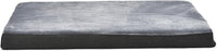 Amazon Basics Dog Bed with Cooling Gel Memory Foam, Pressure-Relief Support for Dogs up to 120lbs, Non-Slip Bottom, Machine Washable Cover, Giant Sized (50" x 34"), Grey