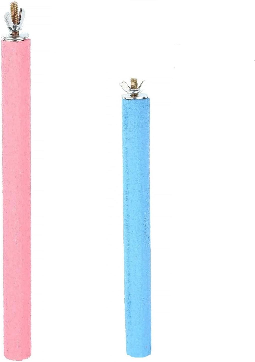Bird Cage Perch Parrot Sand-Surface Stand 2Pack Grinding Wood Stick - 2P-XLarge