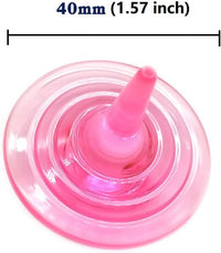 SPRMUD acrylic spinning tops shaped like crystal gems in mixed colors, 24 pieces - view 11
