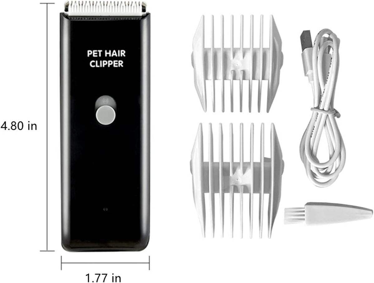 Dog Clippers,Quiet Washable USB Rechargeable Cordless Dog Grooming Kit,Electric Pets Hair Trimmers - Black Clipper - image 2