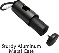 Aluminum Dog Poop Bags Holder with Carabiner Metal Pet Waste Bags - Black / 1 Count (Pack of 1) - image 3