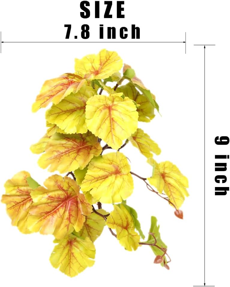 2Pack Reptile Plants for Terrarium - F-fake Heuchera Micrantha Yellow - image 2