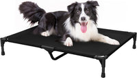 Love&go Elevated Dog Bed with Metal Frame - L - Black / Large- 34.5x25.5x5.5 inch - image 3