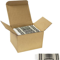 Lucky Art white crayons bulk refill pack, 80 regular size wrapped crayons - view 3