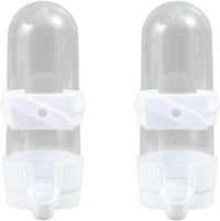 Automatic Bird Feeder and Water Dispenser, Budgie, Lovebirds - White 90ml