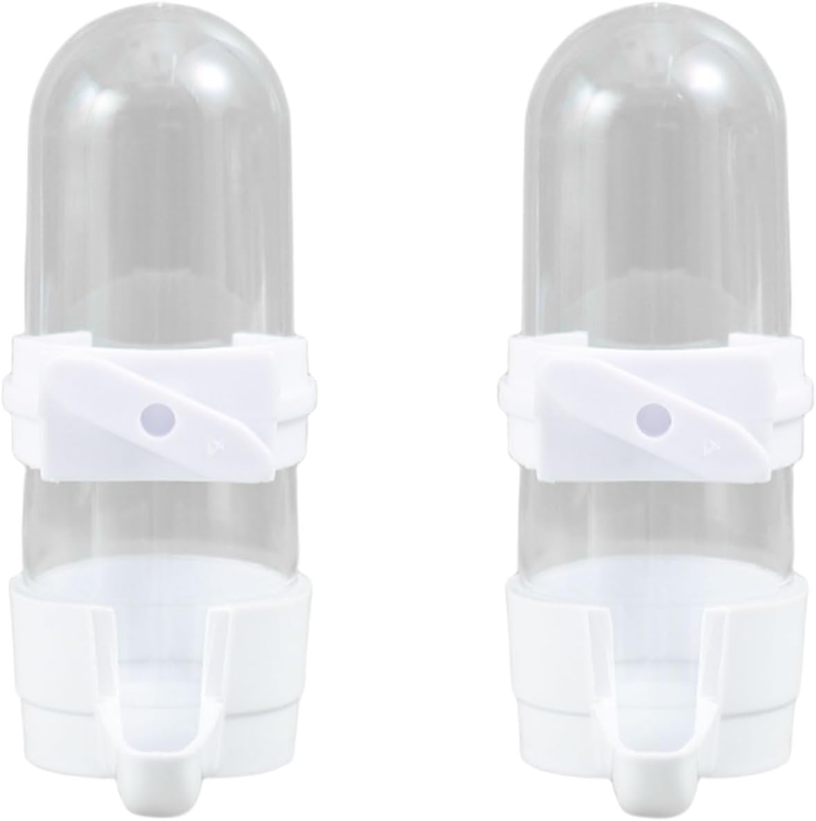 Automatic Bird Feeder and Water Dispenser, Budgie, Lovebirds - White 90ml