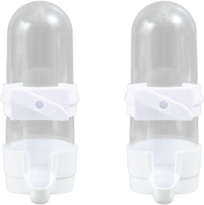 Automatic Bird Feeder and Water Dispenser, Budgie, Lovebirds - White 90ml