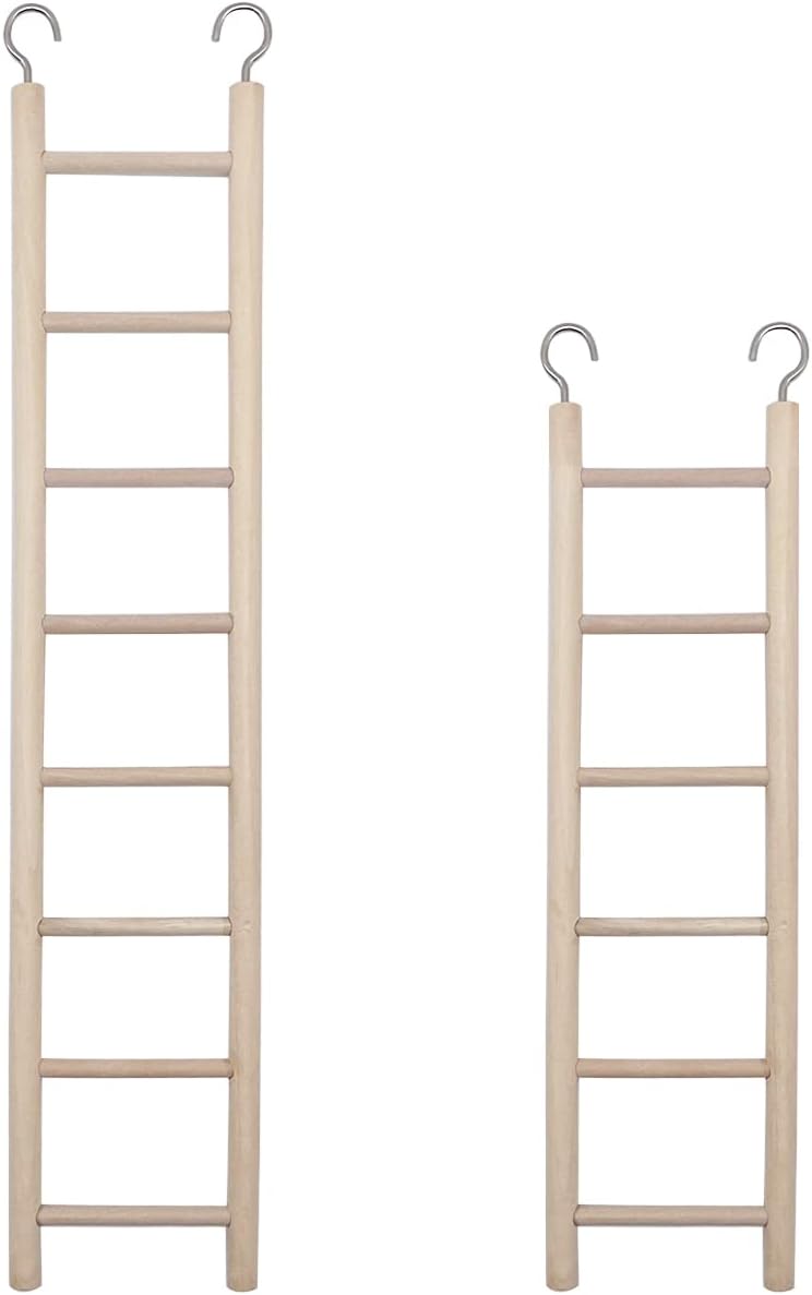 2pcs Birdie Basics Wooden Ladder for Bird Cage Climbing Ladder Toy