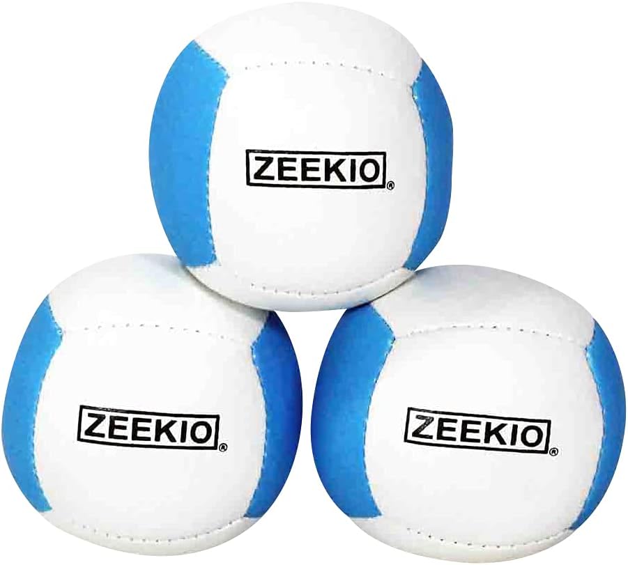 Zeekio Lunar set of 3 UV reactive six-panel juggling balls - view 10