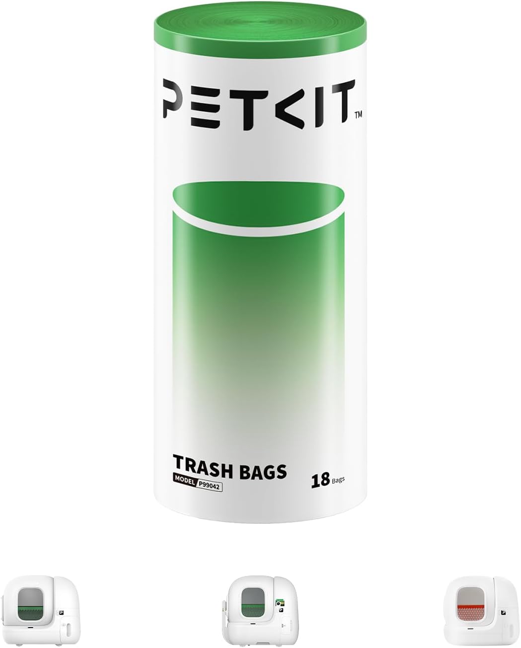 PETKIT Replacement Trash Bag Waste Bag 5 Rolls – Daily Care for Cats - 1 Roll(18 count)