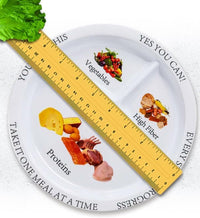 Bariatric Portion Control Plates for Weight Loss - Perfect for Bariatric Surgery Patients, Portion Control Containers for Easy Weight Management and Healthy Eating Habits - 2 Pack