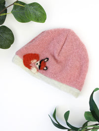 Sleeping Fox Cashmere Hat - Newborn - BIG FRENCHIES