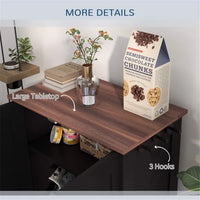 Dog Food Storage Cabinet-Black