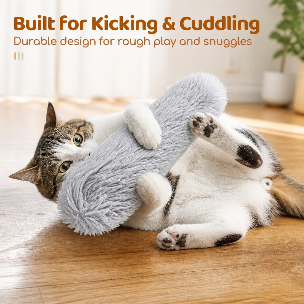 3 Pack Catnip Kicker Toys For Indoor Cats, Soft Plush Cat Kick Stick With Crinkle Paper, Interactive Cat Toy To Stimulat